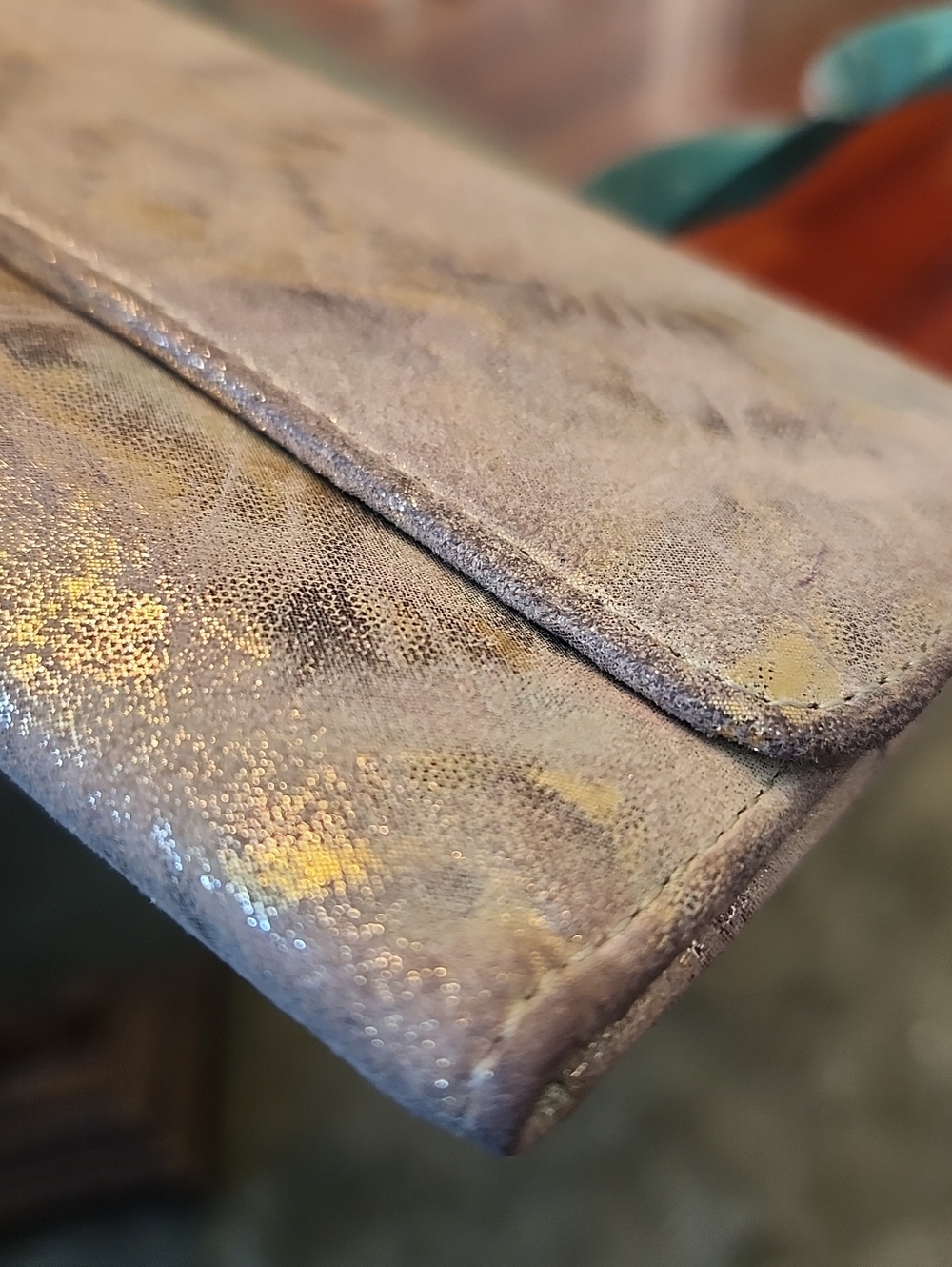 Hobo International Gold-Accented Leather Clutch Wallet - Picture 5 of 15